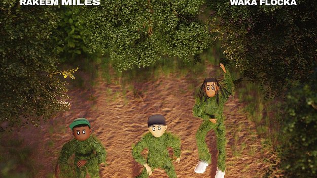 Rakeem Miles and Waka Flocka's new Chad Hugo-produced single 'It Is What It Is' cover art.