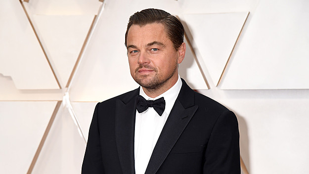 Leonardo DiCaprio photographed during appearance at Academy Awards.