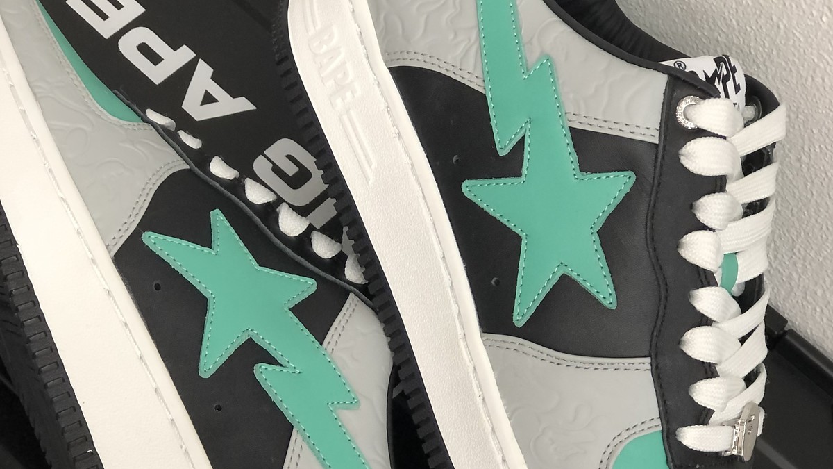 A Bathing Ape Bapesta 'Teal' Lateral
