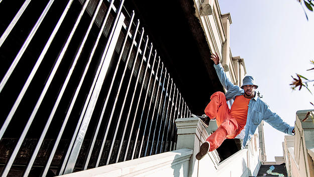 Toronto dancer Donte Colley busting a move