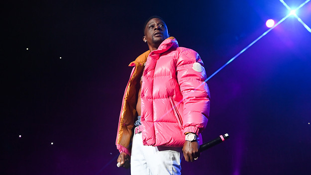Boosie Badazz on stage performing in Atlanta