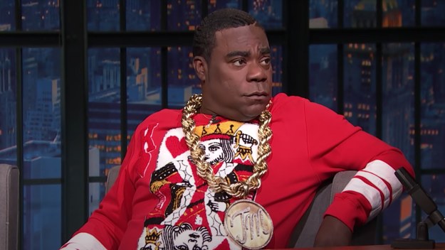 Tracy Morgan cracks jokes on 'Late Night.'