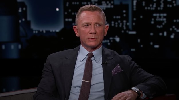 Actor Daniel Craig appears on 'Jimmy Kimmel Live' on Wednesday.