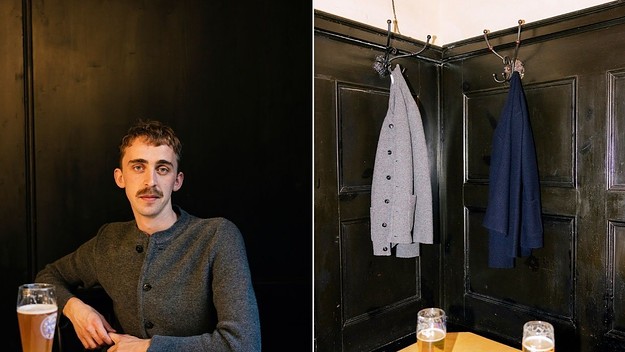 a kind of guise monocle knitwear caspule lead