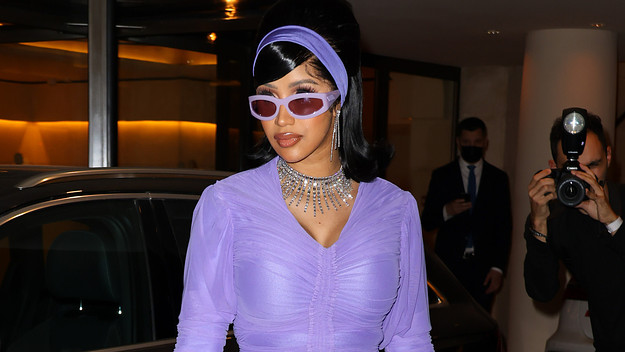 Cardi B attends Paris Fashion Week