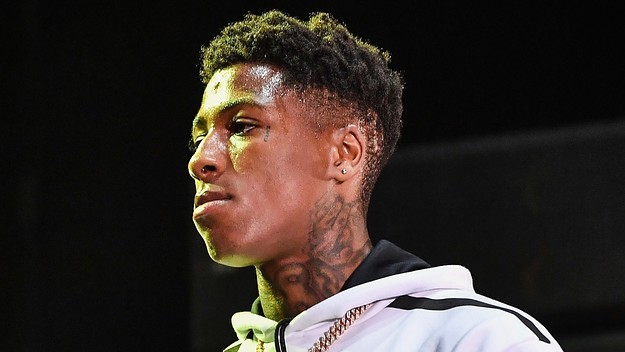 NBA YoungBoy performs during Lil WeezyAna at Champions Square