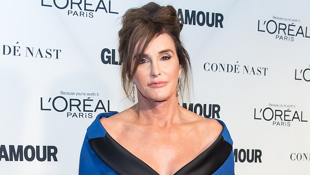Caitlyn Jenner photographed on red carpet.