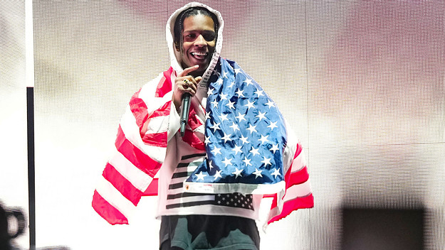 ASAP Rocky performs at a festival.