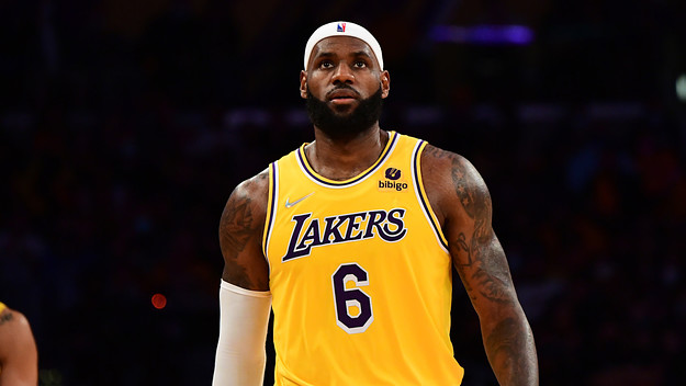 LeBron James during Los Angeles Lakers season opener