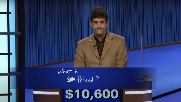 A Jeopardy contestant brings his impressive winning streak to an end.
