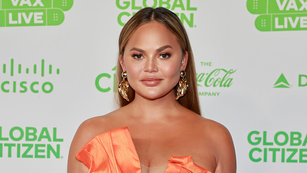 Chrissy Teigen attends Global Citizen VAX LIVE: The Concert To Reunite The World.