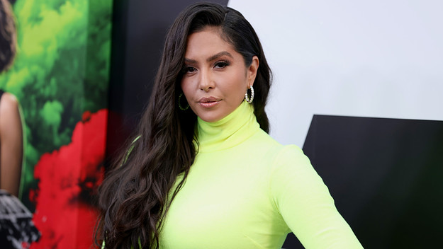 Vanessa Bryant is seen at a red carpet premiere event.