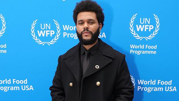 The Weeknd poses for the UN's World Food Programme