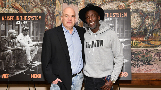 David Simon and Michael K. Williams