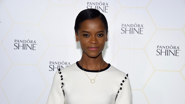 Letitia Wright attends the PANDORA Jewelry Shine Collection Launch in NYC.