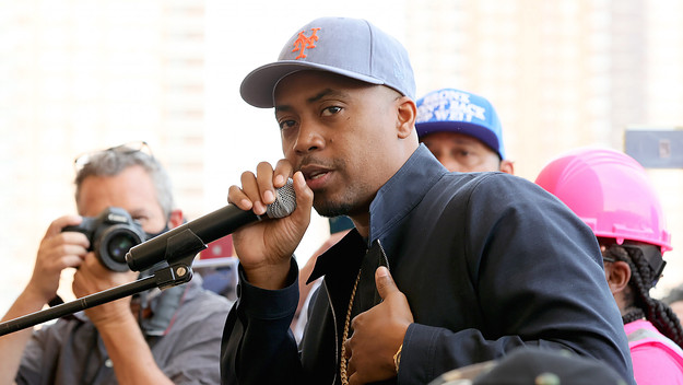 NAS speaks at The Universal Hip Hop Museum Groundbreaking Ceremony