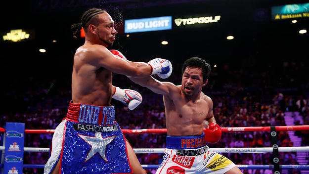 Manny Pacquiao Keith Thurman Jab 2019