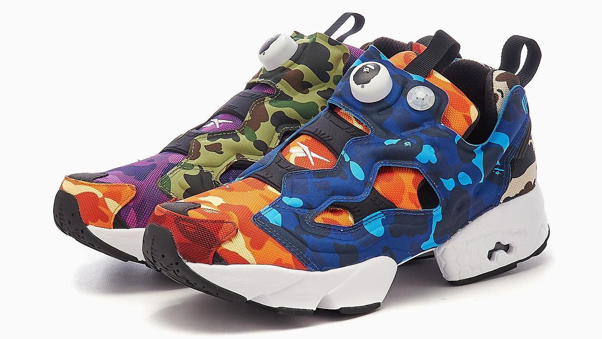 Bape x Reebok Instapump Fury Q47370 Pair
