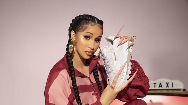 Cardi B Reebok Classic Leather White