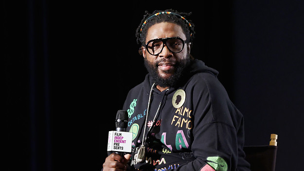 Questlove speaks onstage during a special screening Of Questlove's "Summer Of Soul"