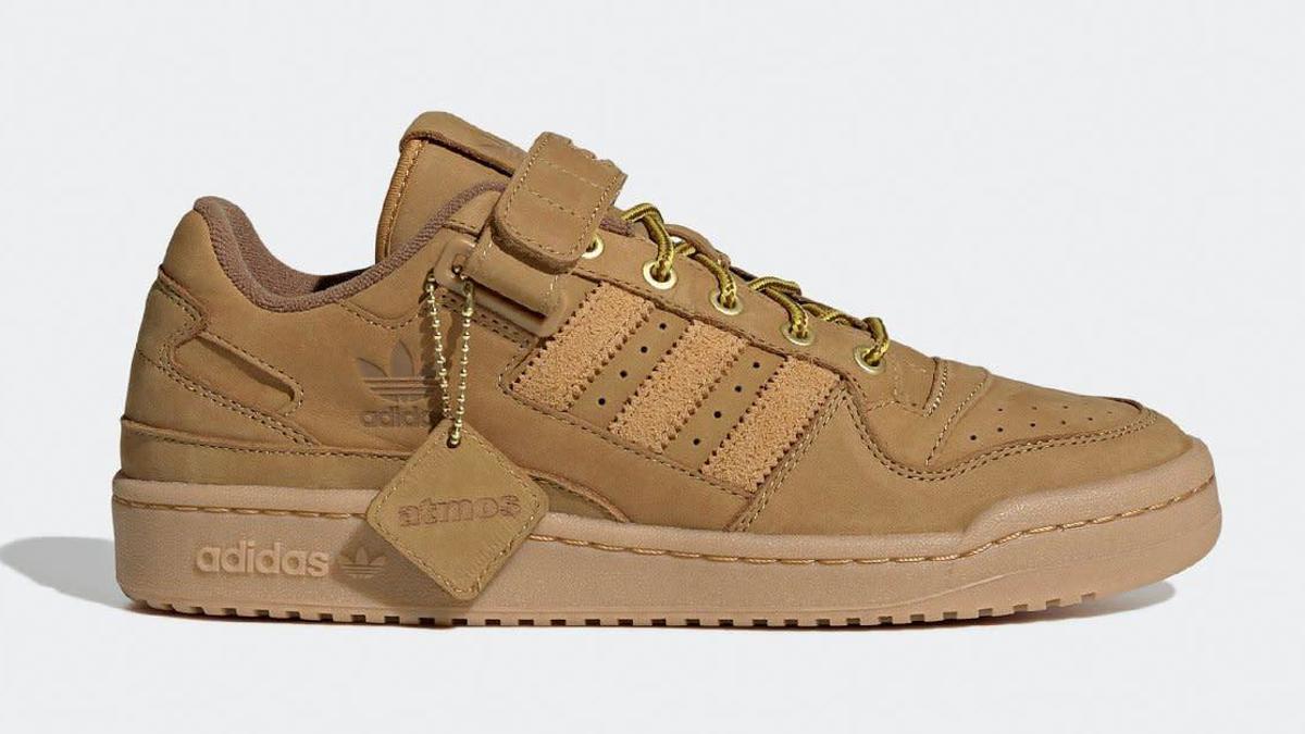 Atmos x Adidas Forum Low 'Wheat' GX3953 Lateral