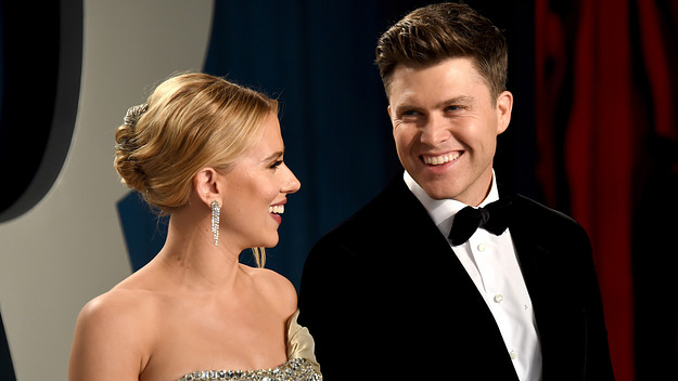Scarlett Johansson and Colin Jost