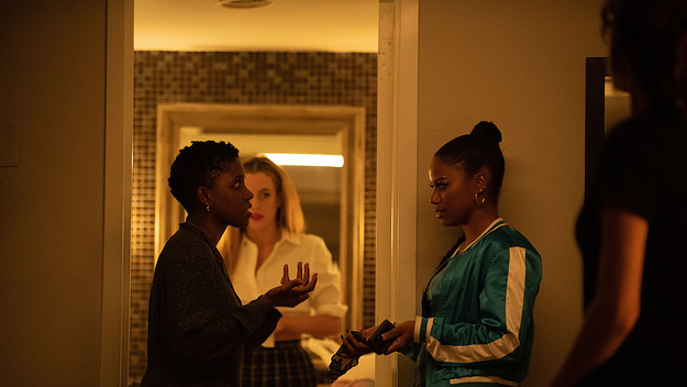Janicza Bravo, Riley Keough, and Taylour Paige, A24's 'Zola' behind the scenes
