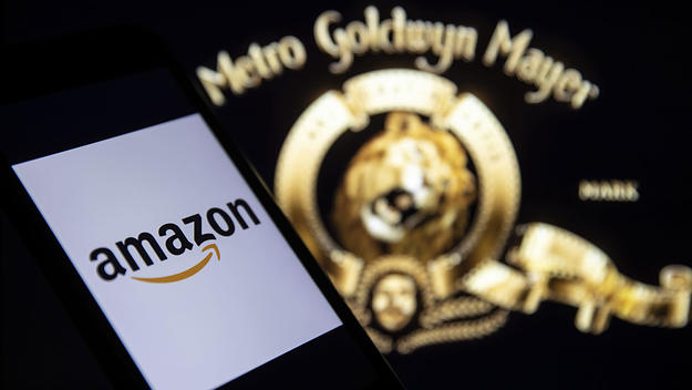 The Amazon and MGM logos