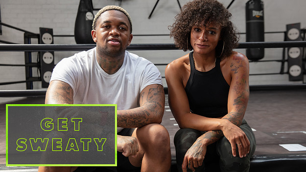 Part 1: The Warm Up With Melissa Alcantara & Mustard | Get Sweaty