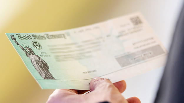 A check from the United States Treasury