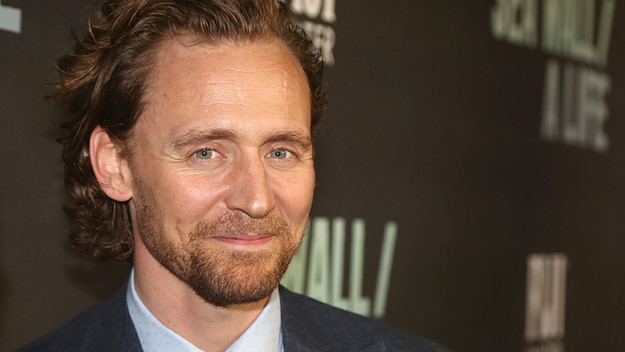 Tom Hiddleston poses at the opening night of "Sea Wall/A Life" on Broadway.