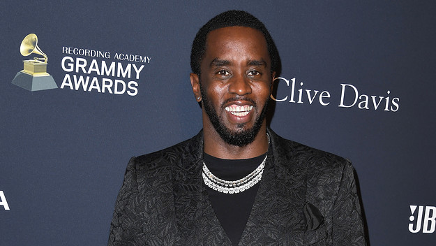 Sean "Diddy" Combs arrives at the Pre-GRAMMY Gala and GRAMMY Salute