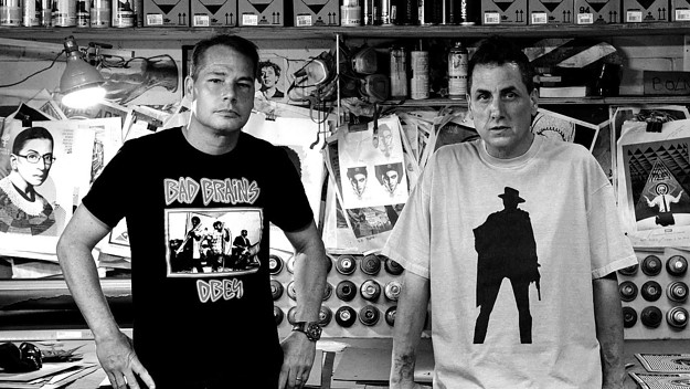 Mike Dean and Shepard Fairey