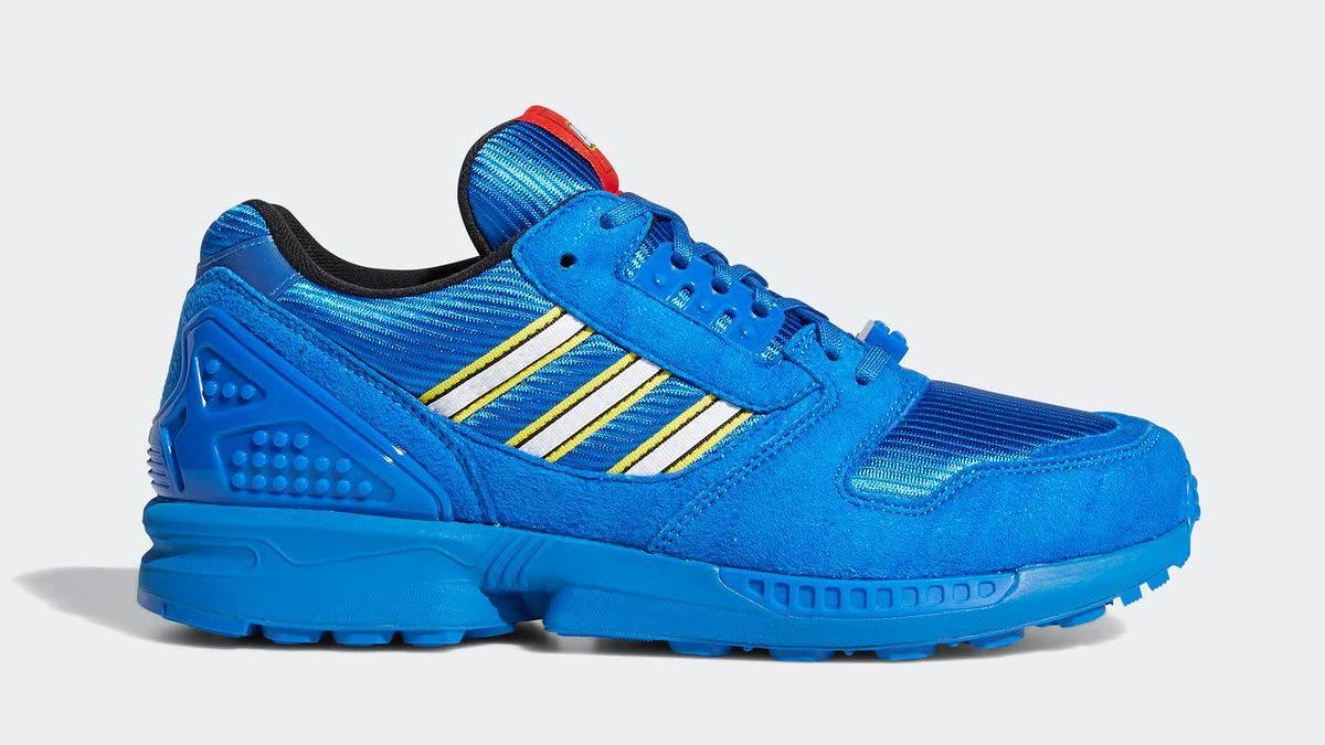 Lego x Adidas ZX 8000 Blue Lateral