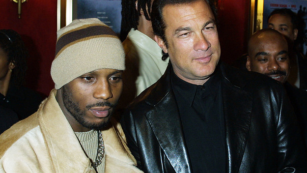 DMX and Steven Segal attend the premiere of Exit Wounds