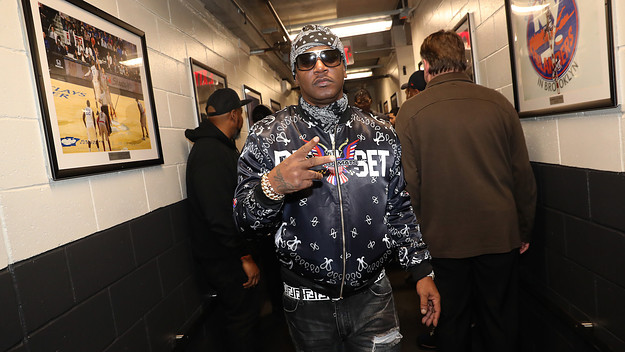 Cam'ron backstage at D'usse Palooza at Barclays Center