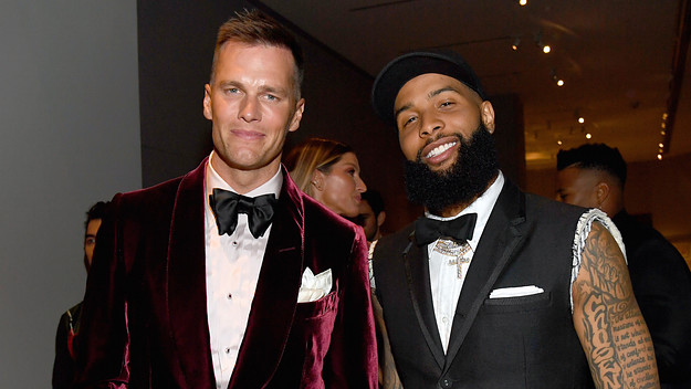 Tom Brady and Odell Beckham Jr.