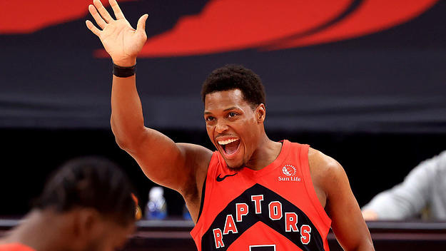 Kyle Lowry waves goodbye