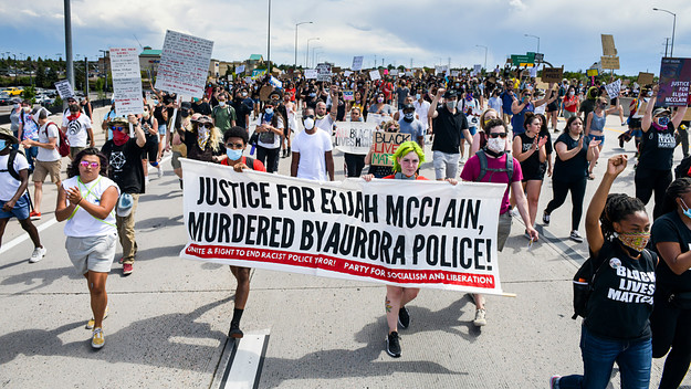 People shut down I 225 in both directions as they demand justice for Elijah McClain.
