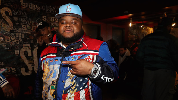Fred The Godson backstage at S.O.B.'s