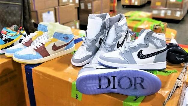 Fake Dior Jordans Chunky Dunky SBs Seized CBP