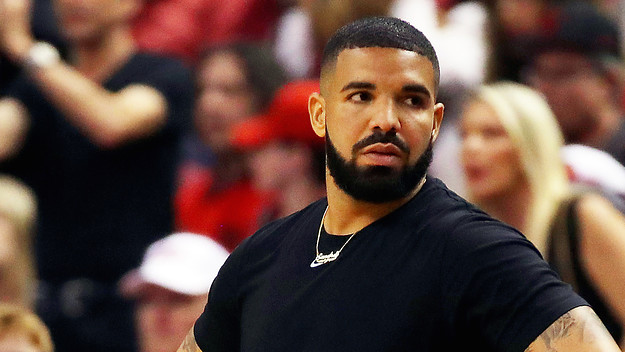 Drake reacts in the first half during Game Five