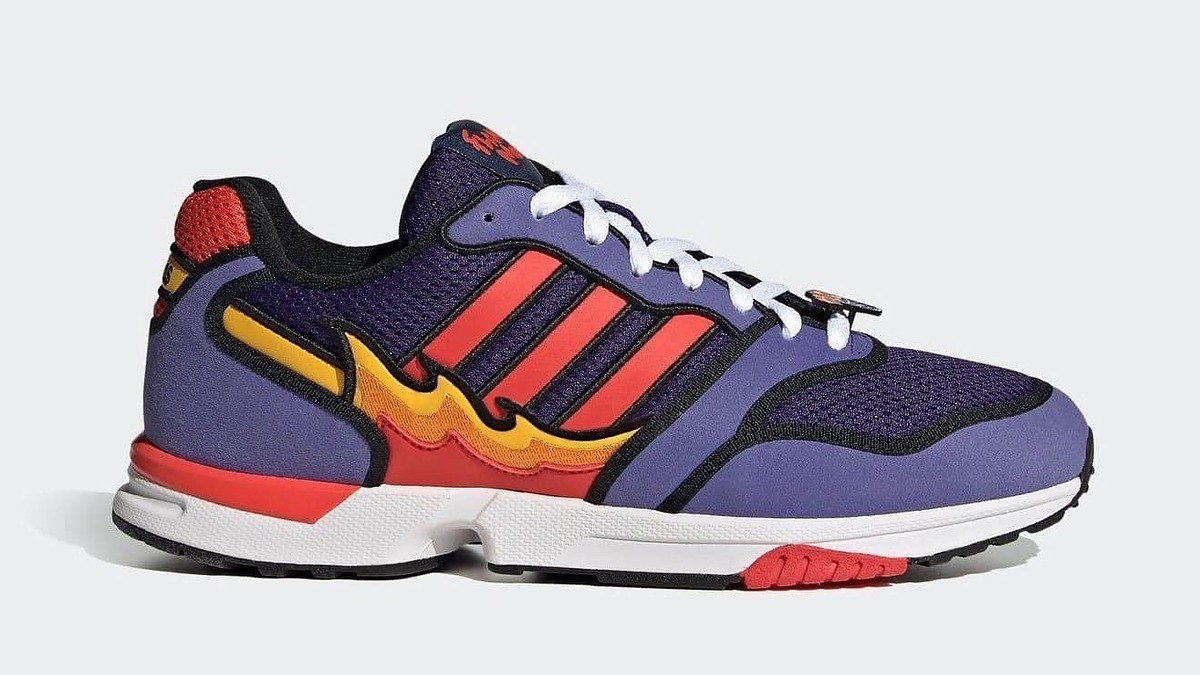 The Simpsons x Adidas ZX 1000 'Flaming Moe's' H05790 Lateral