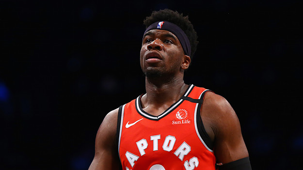 Terence Davis #0 of the Toronto Raptors