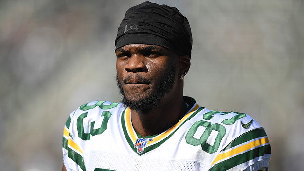 Marquez Valdes Scantling #83 of the Green Bay Packers