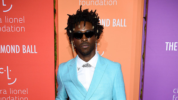 Saint Jhn attends Rihanna's 5th Annual Diamond Ball.