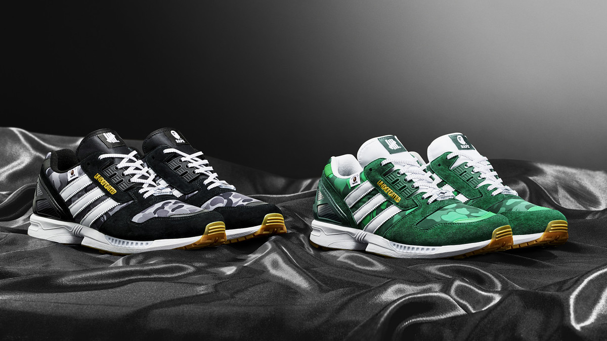 Bape x Undefeated x Adidas ZX 8000 FY8851 FY8851 Pair