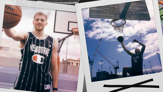 Australian basketball player Jack White for Champion x NBL