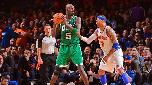 Kenyon Martin and Kevin Garnett