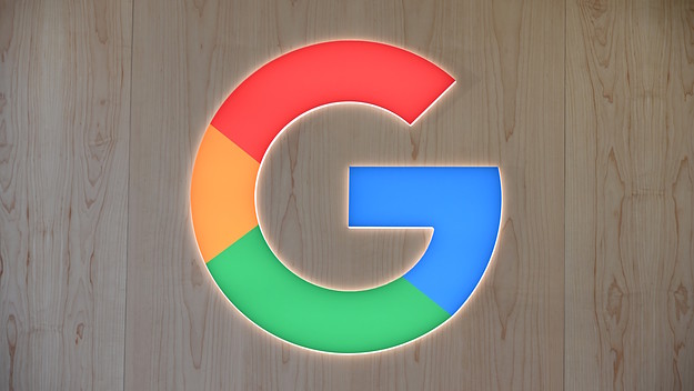 Google logo is seen at the 2020 Consumer Electronics Show (CES) in Las Vegas.